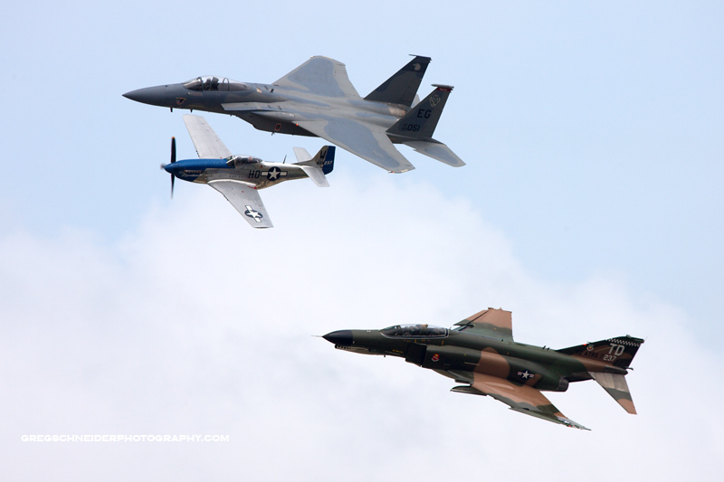 Heritage Flight: P51, F4, F15