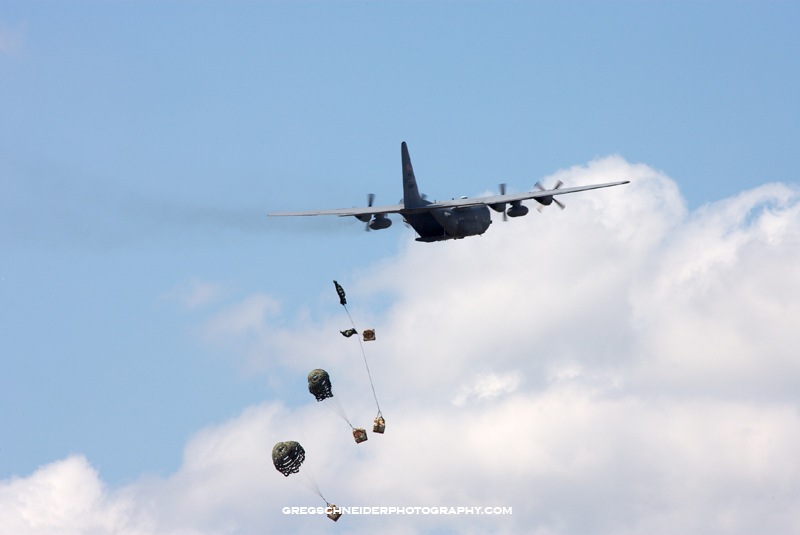 C-130 Hercules cargo drop