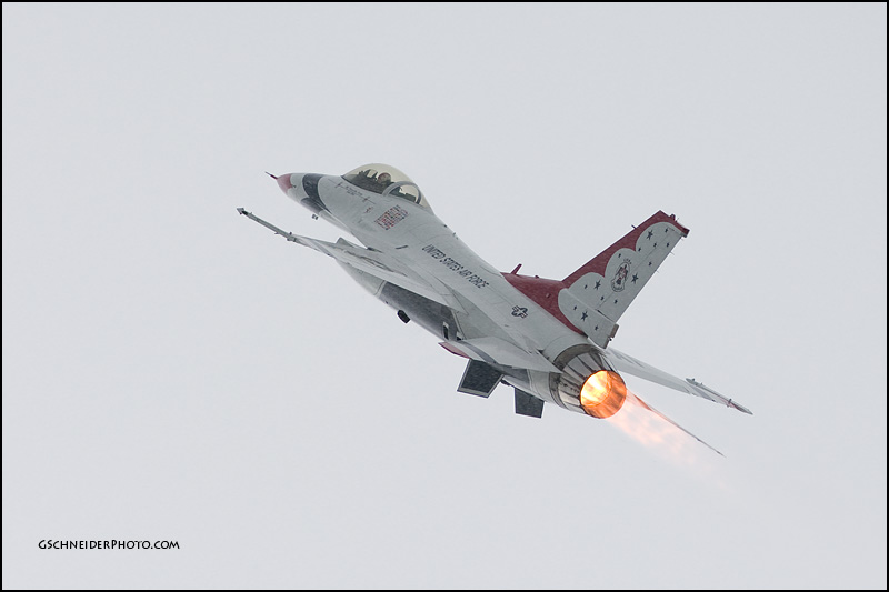 Thunderbird takeoff in the rain